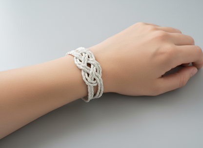 White bracelet with infinite sailor knot