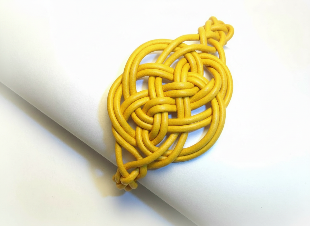 Pulsera de cuero rojo con nudo celta del amor eterno