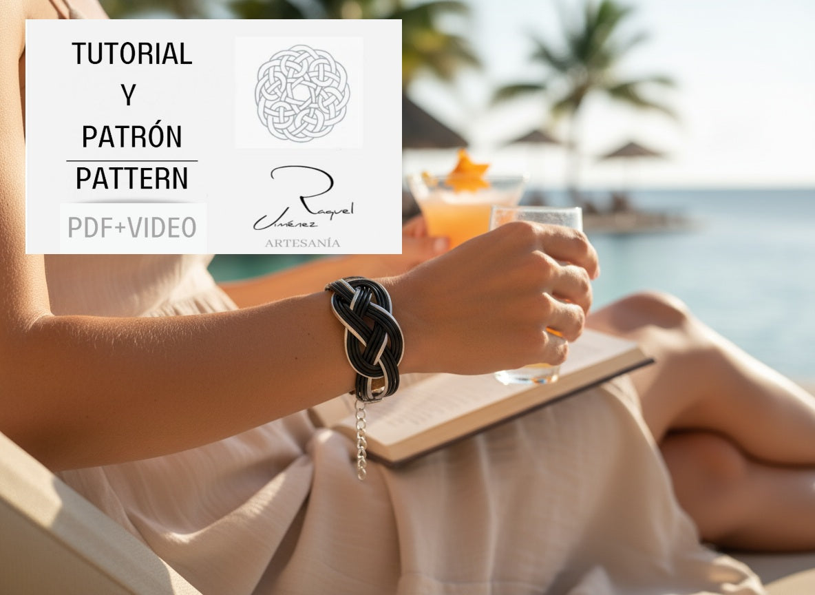 Quatre tutoriels bracelets avec noeuds celtiques et marins avec motif à imprimer