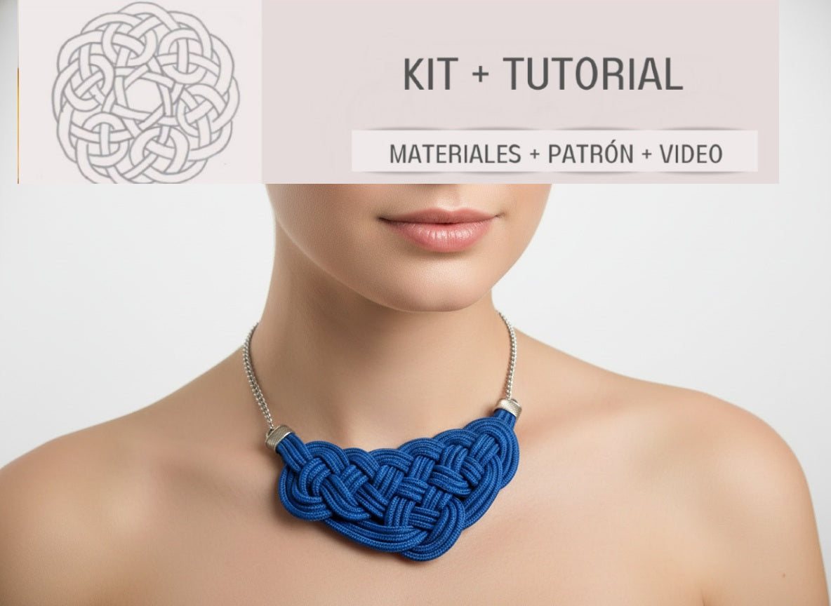 Kit para collar de nudos muy fácil con tutorial paso a paso