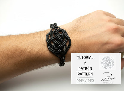 Tutorial símbolo celta del amor eterno para pulsera con patrón