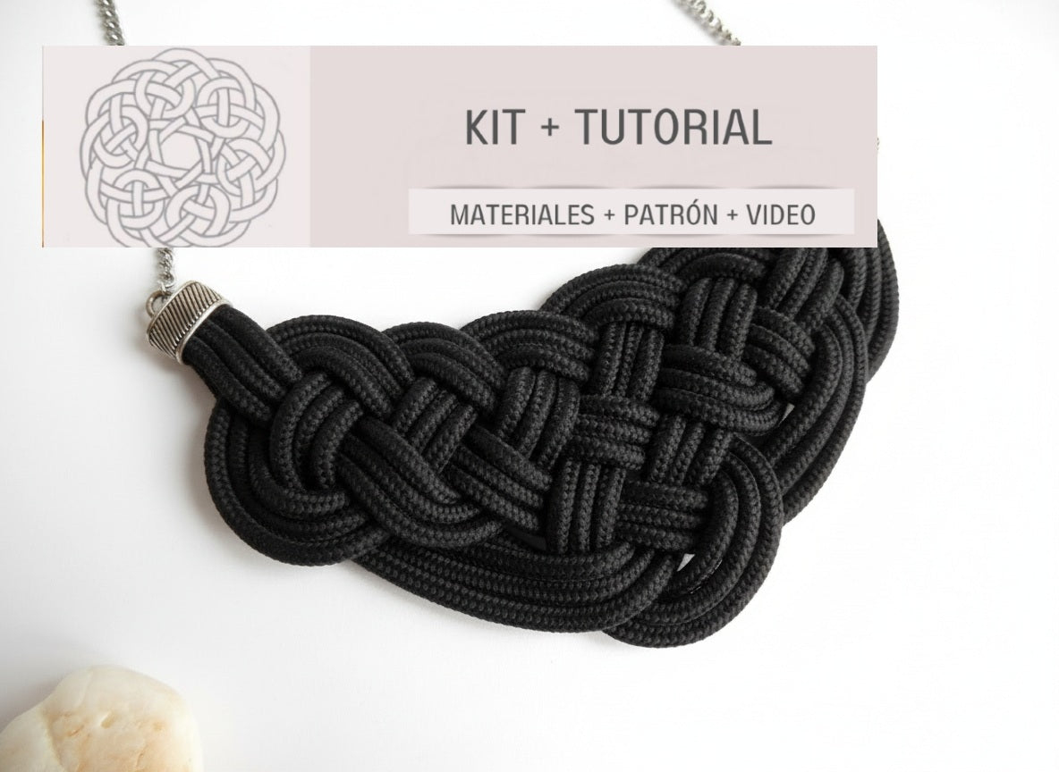 Kit para collar de nudos muy fácil con tutorial paso a paso
