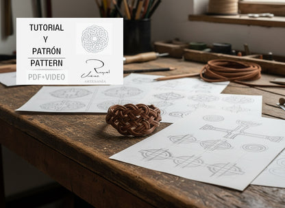 Tutorial y patrón para hacer pulsera de nudos de macramé