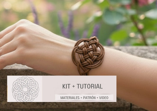 Kit para hacer pulsera nudo celta perenne del amor eterno