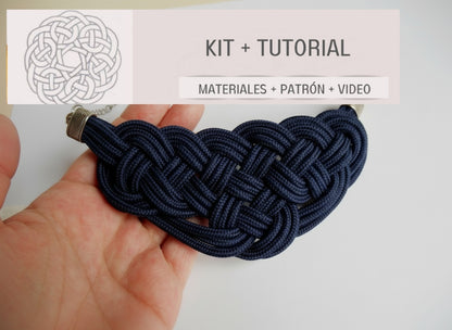 Kit para collar de nudos muy fácil con tutorial paso a paso