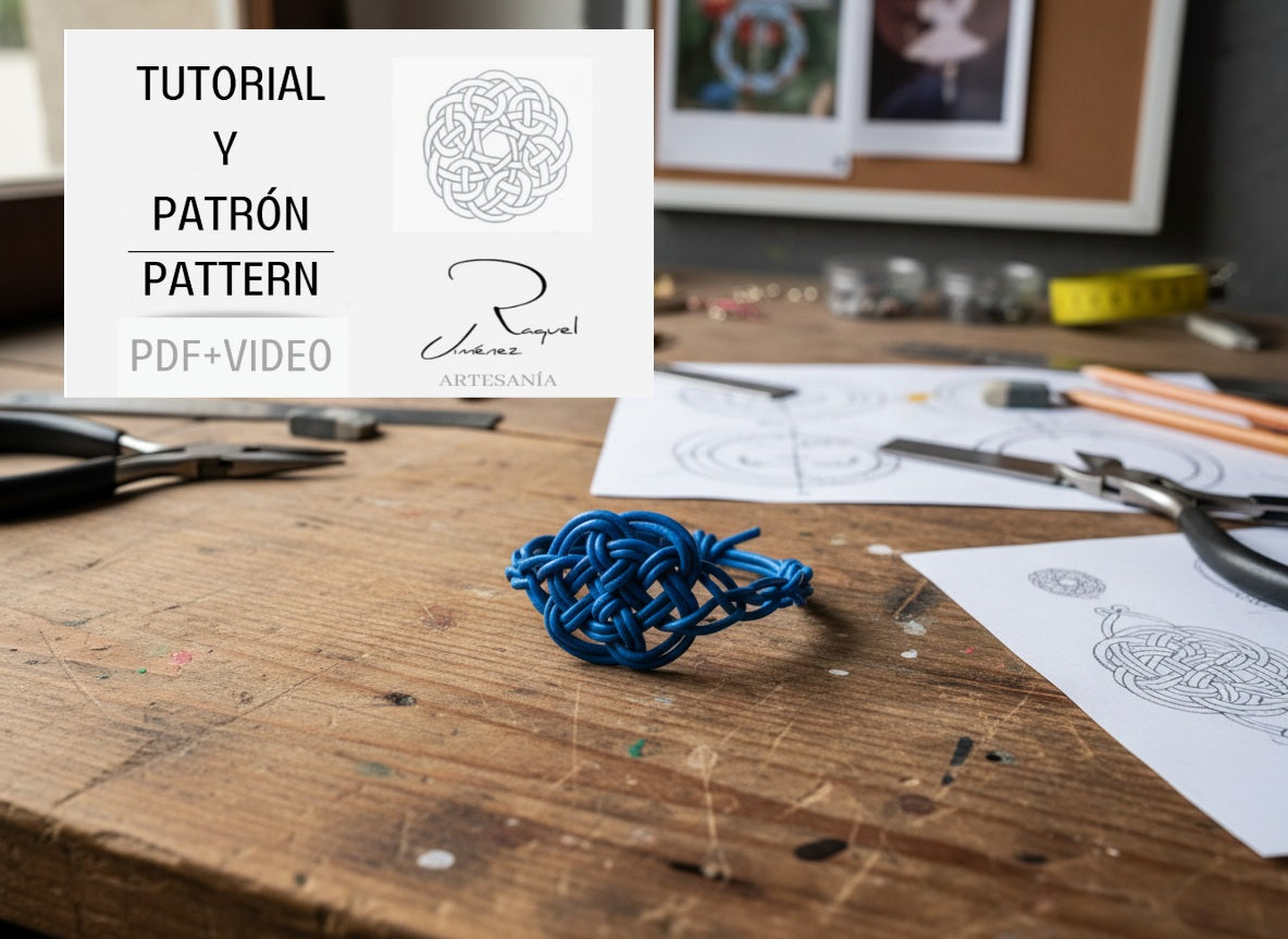 Tutorial símbolo celta del amor eterno para pulsera con patrón