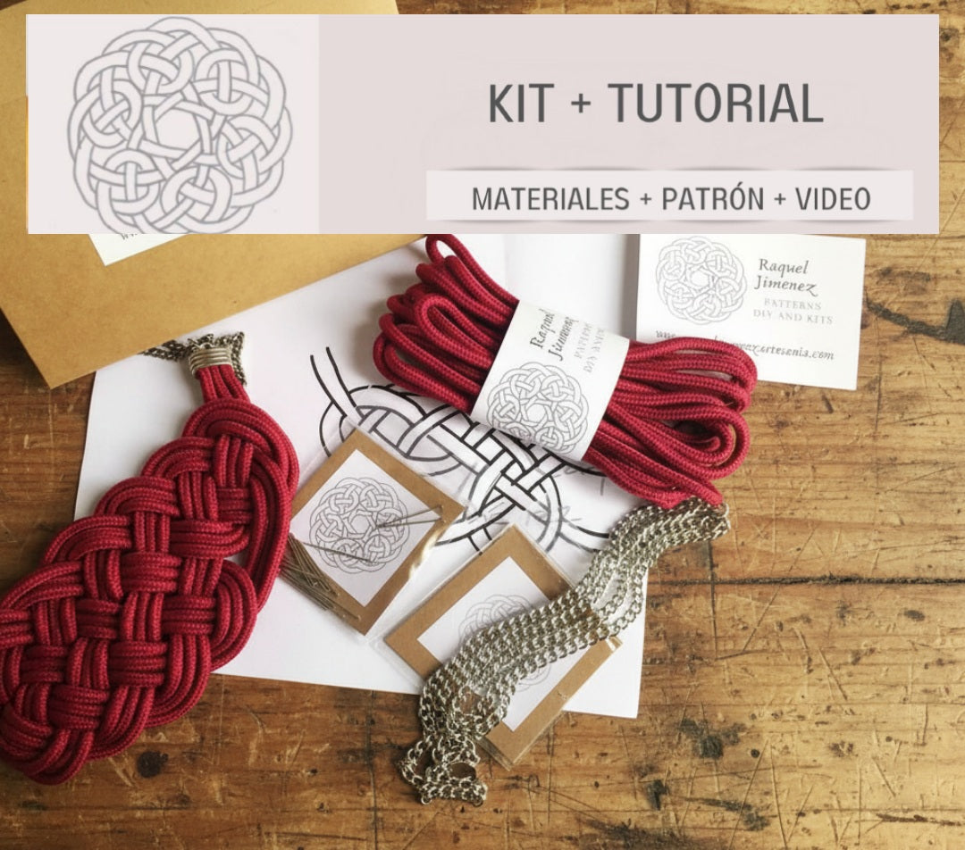Kit para collar de nudos muy fácil con tutorial paso a paso