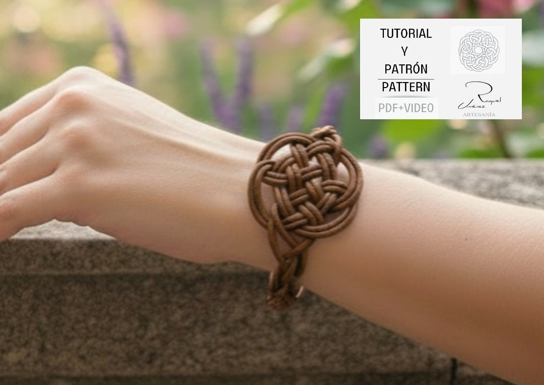 Tutorial símbolo celta del amor eterno para pulsera con patrón