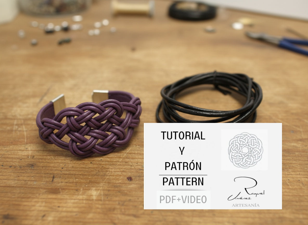 Tutorial y patrón para hacer pulsera de nudos de macramé