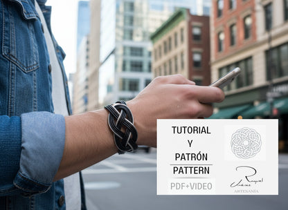 Quatre tutoriels bracelets avec noeuds celtiques et marins avec motif à imprimer