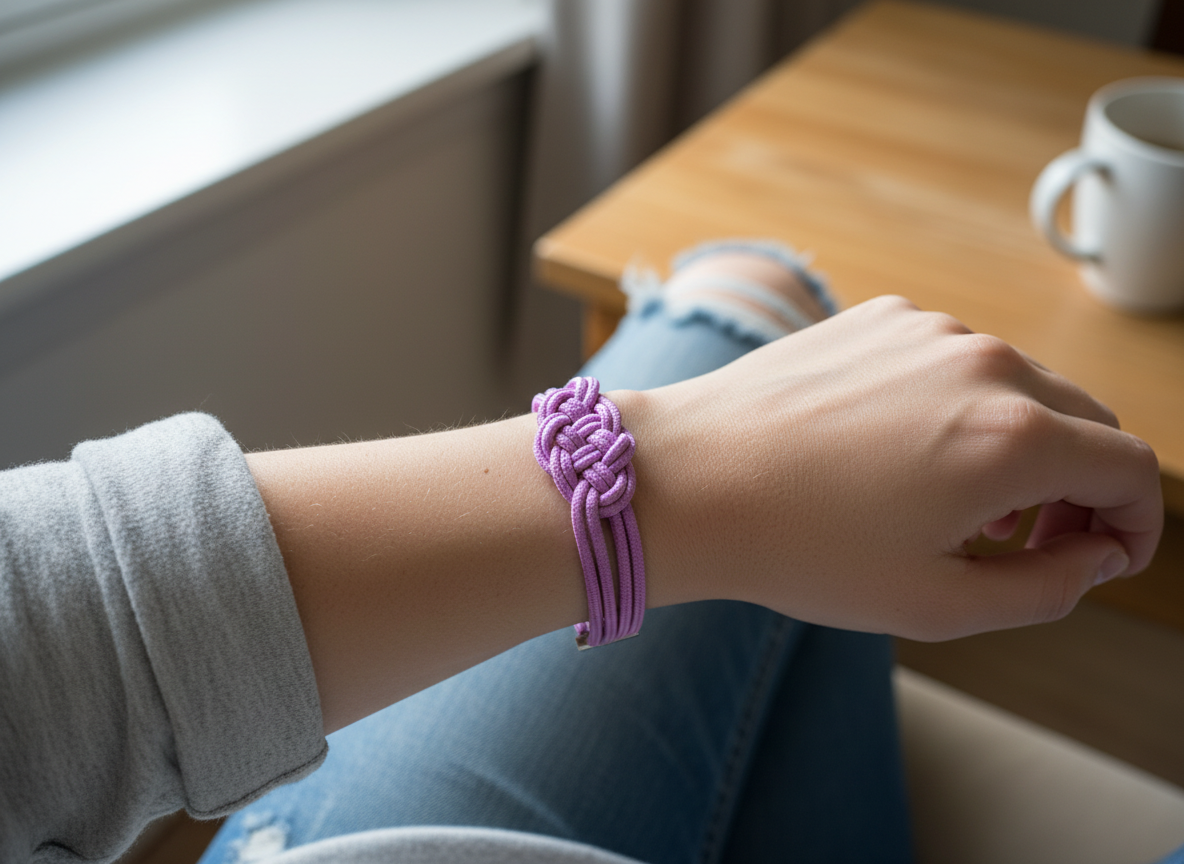 Patron et tutoriel pour le bracelet de la Journée de la femme