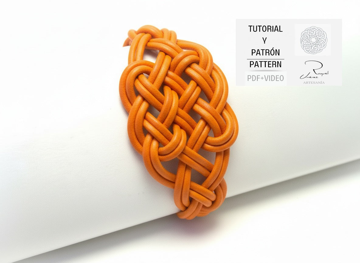 Tutorial y patrón para hacer pulsera de nudos de macramé
