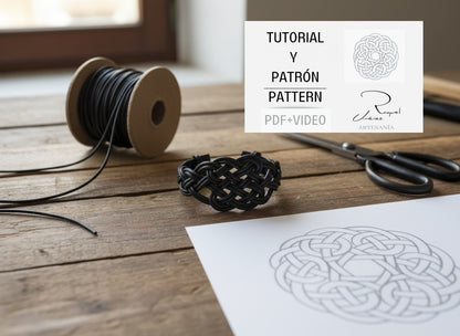 Tutorial símbolo celta del amor eterno para pulsera con patrón