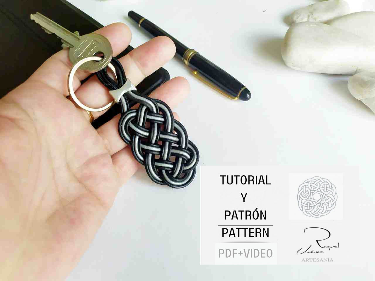 tutorial llavero de cuero