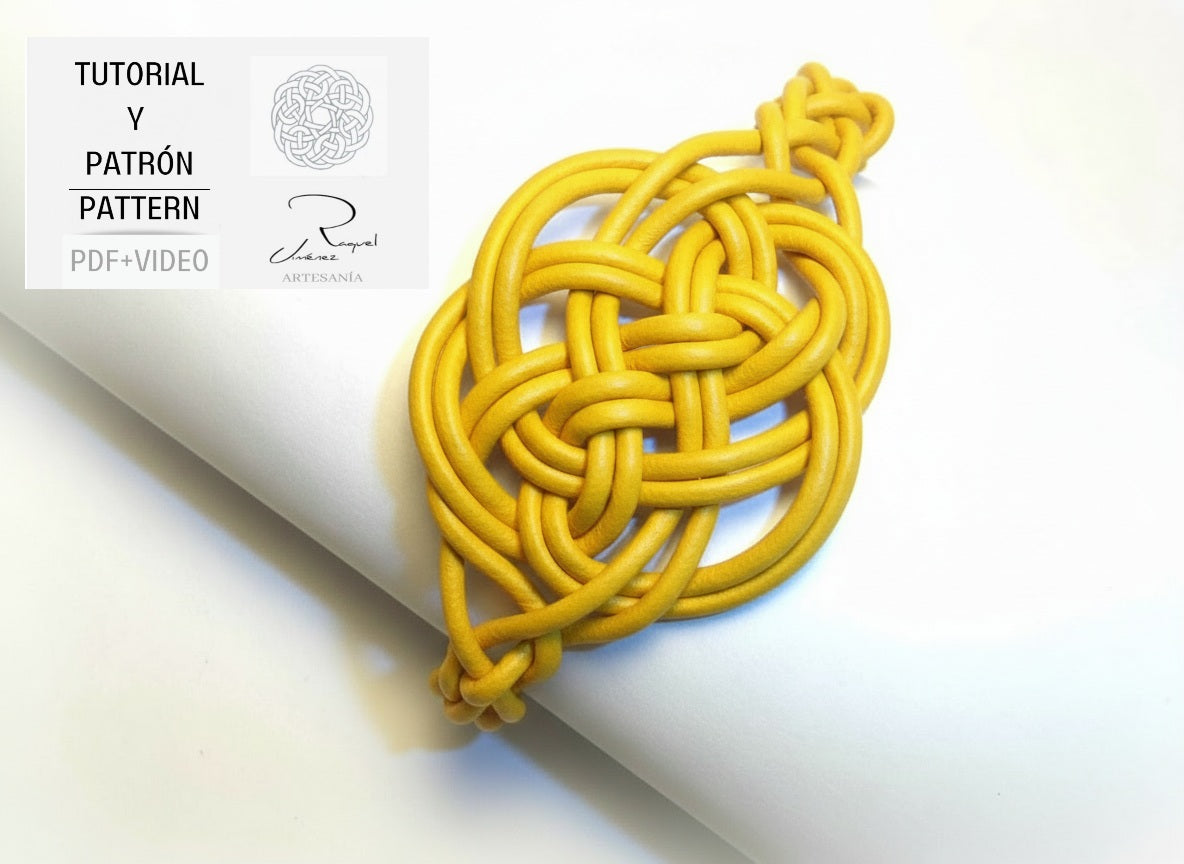 Tutorial símbolo celta del amor eterno para pulsera con patrón