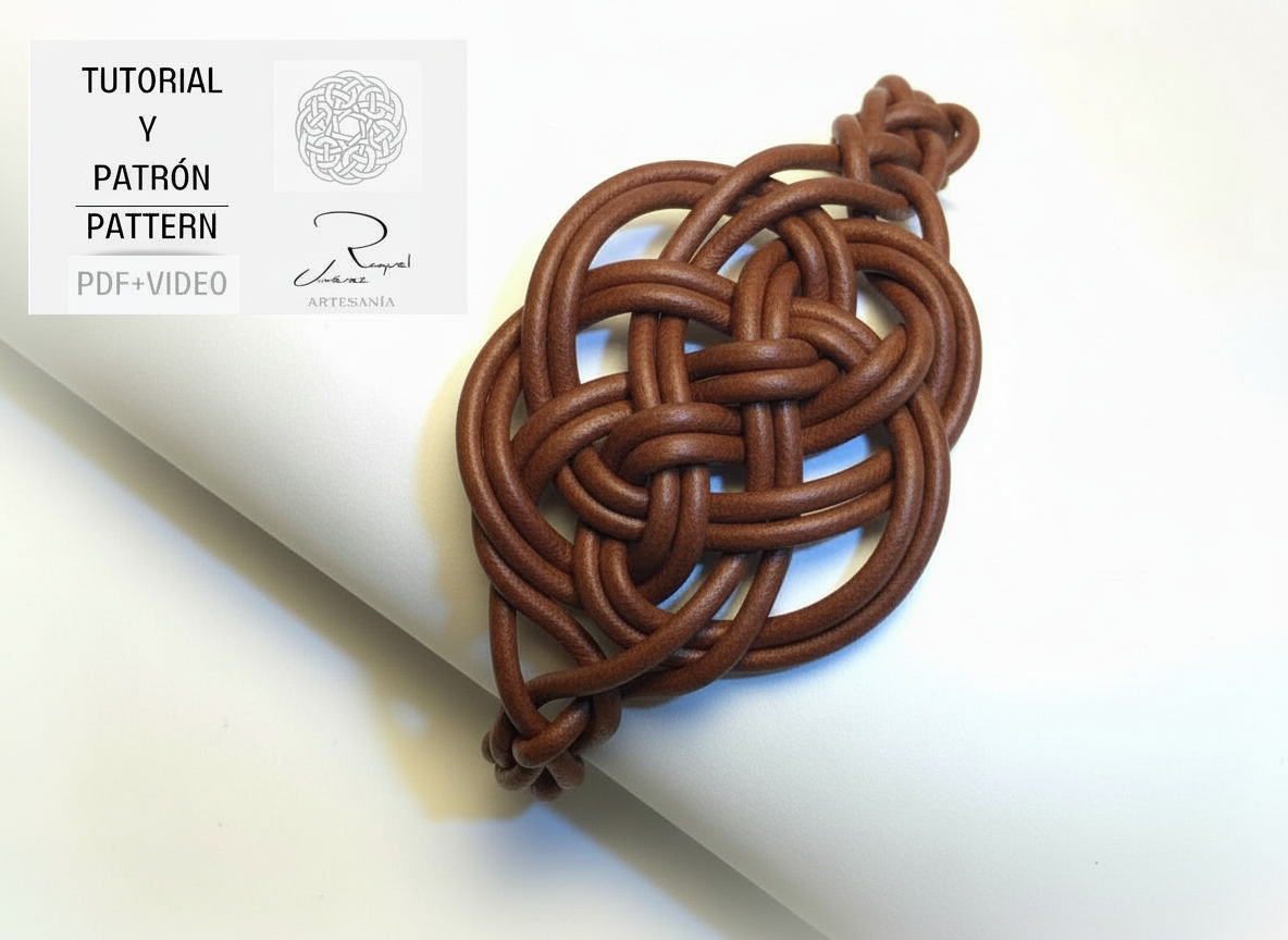 Tutorial símbolo celta del amor eterno para pulsera con patrón