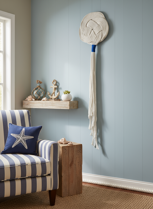 tapiz de macramé para decoración de pared