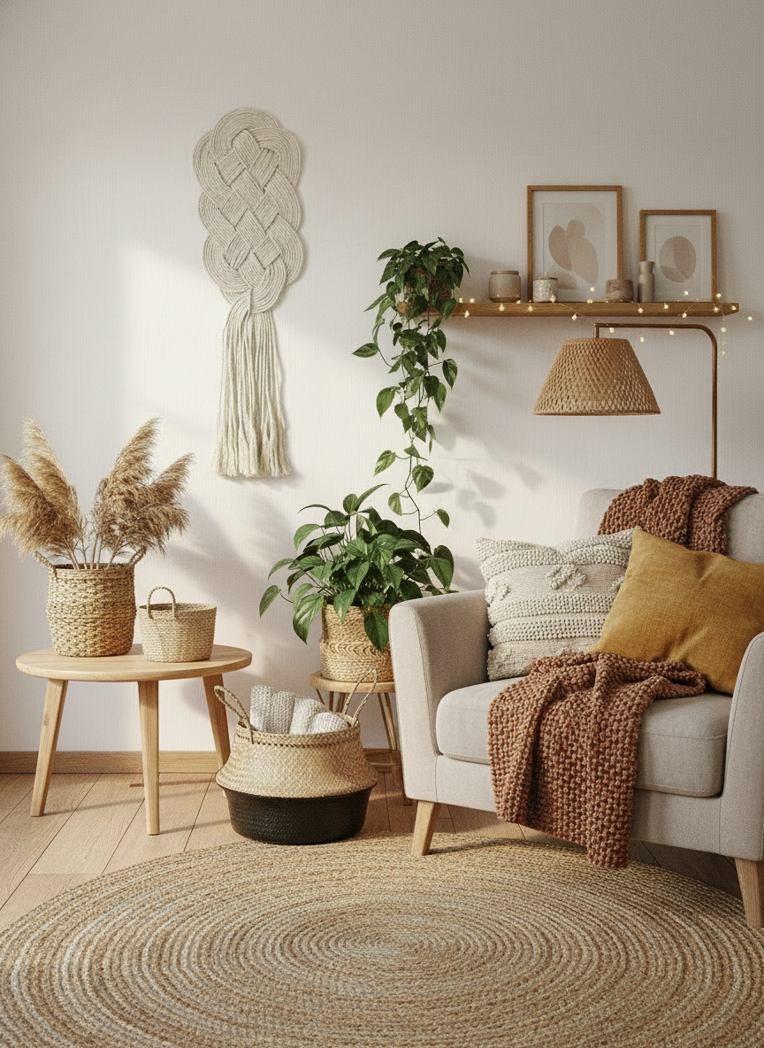 Tapiz nudos macramé para pared con nudo celta protector del hogar.