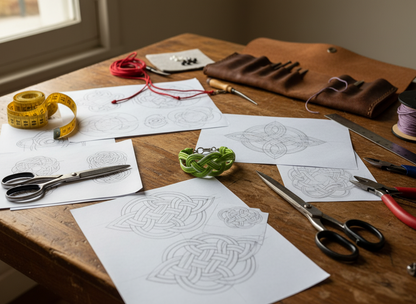 Quatre tutoriels bracelets avec noeuds celtiques et marins avec motif à imprimer