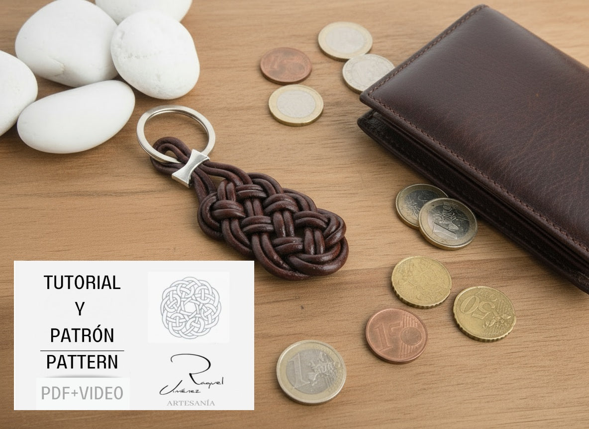 tutorial llavero de cuero
