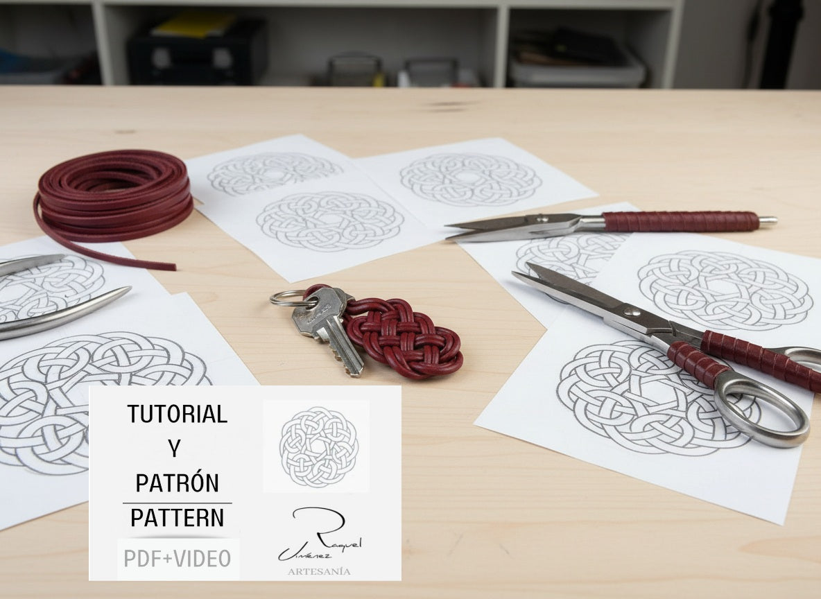 tutorial llavero de cuero