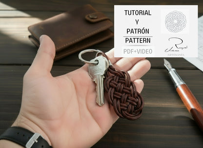 tutorial llavero de cuero
