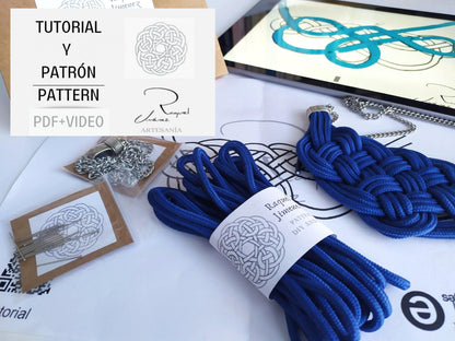 tutorial para hacer pulsera y collar de estilo marinero de macramé