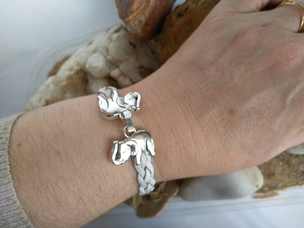 Mini B Silver Diamond Elephant Bracelet | 0115527 | Beaverbrooks the  Jewellers