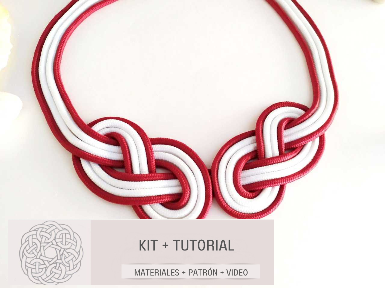 Leather and silver macramé earrings kit and tutorial – Raquel Jiménez  Artesanía