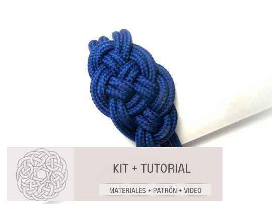 kit con tutorial materiales para hacer pulsera marinera de macramé. Raquel Jiménez Artesanía