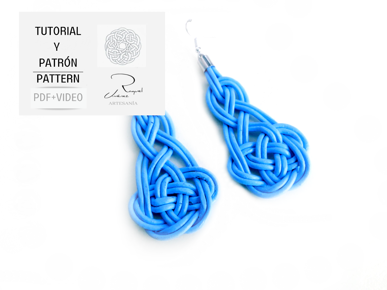 Tutorial to make macramé earrings with pattern