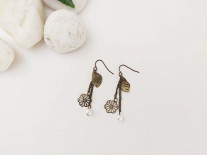 Vintage bohemian and romantic earrings