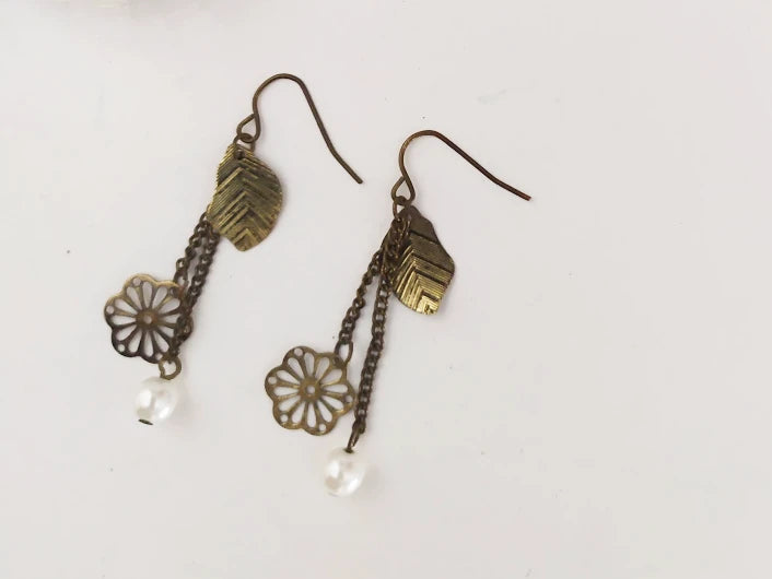 Vintage bohemian and romantic earrings