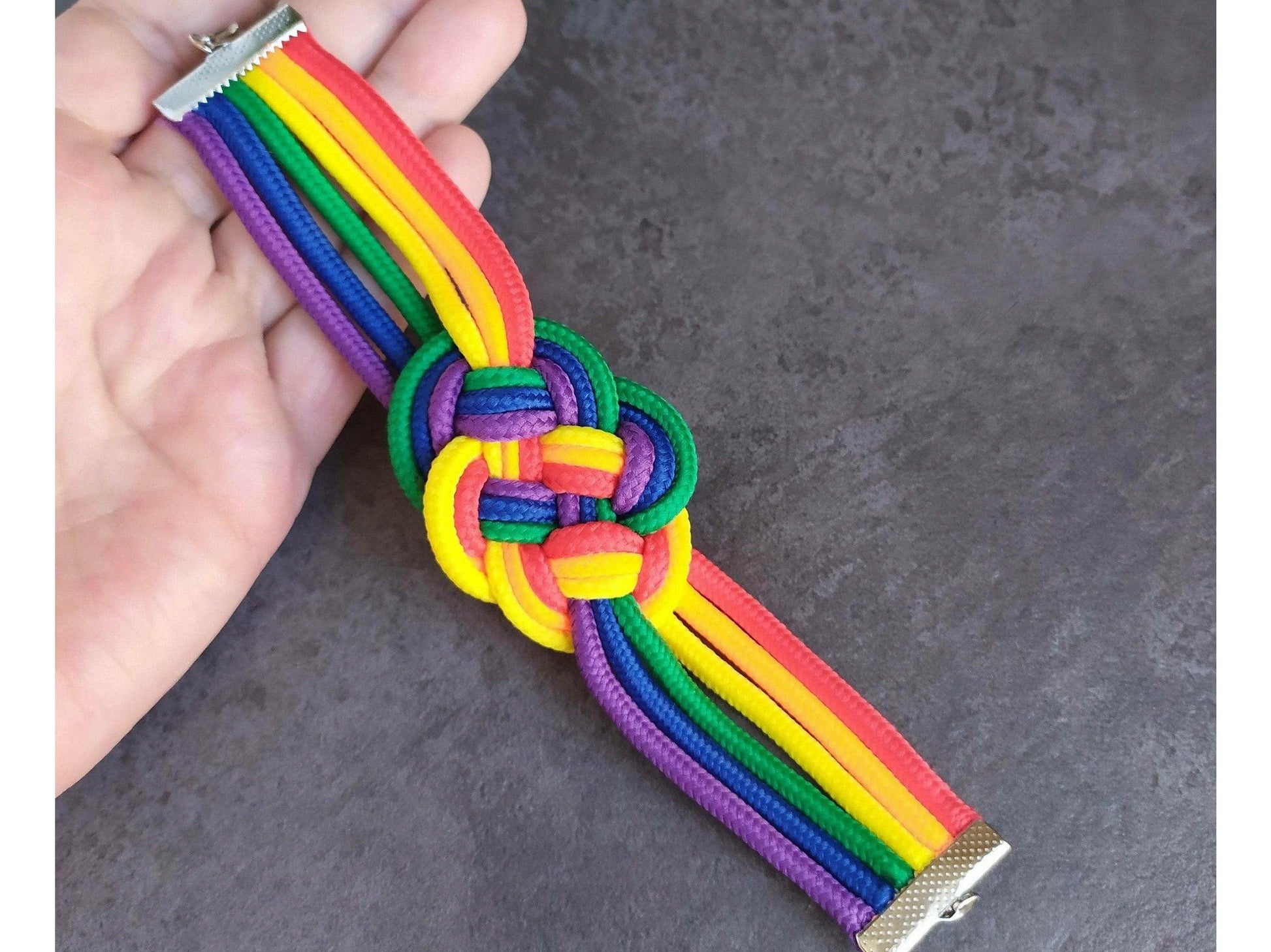 pulsera nudo de colores orgullo gay